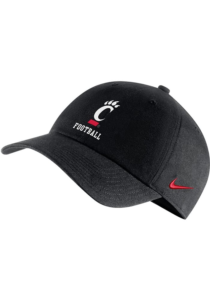 Nike Cincinnati Bearcats Football Wordmark Adjustable Hat - Black