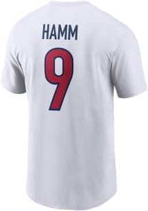 USWNT White Nike Name And Number Short Sleeve Player T Shirt