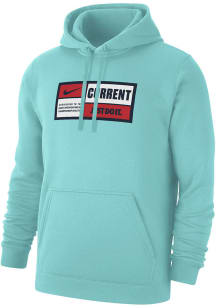 Nike KC Current Mens Teal Club Fleece Long Sleeve Hoodie