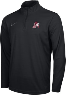 Nike Arkansas Razorbacks Mens Black Vault Leaning Hog Logo Intensity Long Sleeve Qtr Zip Pullove..