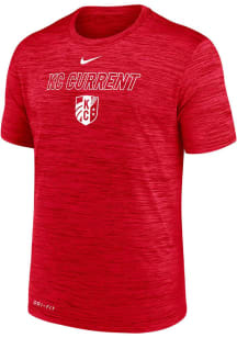 Nike KC Current Red Legend Velocity Short Sleeve T Shirt