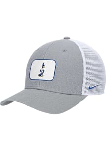 Nike Creighton Bluejays RETRO PATCH TRUCKER Adjustable Hat - Grey