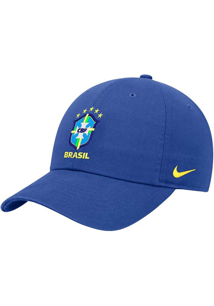 Nike Brazil National Team BLUE Crest Club Adjustable Hat 19869273