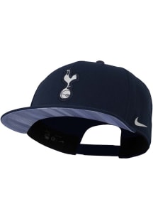 Nike Tottenham Hotspur FC Navy Blue Crest Pro Flat Bill Mens Snapback Hat