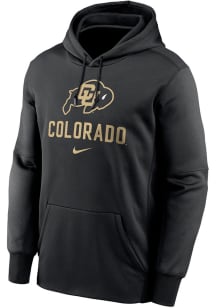 Nike Colorado Buffaloes Mens Black Logo over Team Name Hood