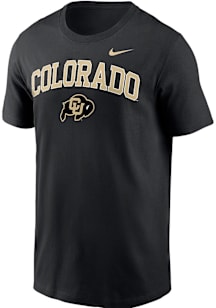 Nike Colorado Buffaloes Black Arch Mascot Short Sleeve T Shirt