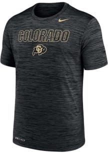 Nike Colorado Buffaloes Black Legend Outlined Wordmark Short Sleeve T Shirt