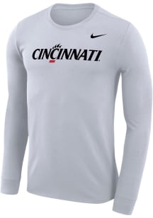 Mens Cincinnati Bearcats White Nike Legend Long Sleeve T-Shirt