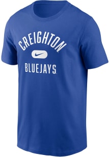 Nike Creighton Bluejays Blue Retro Name Short Sleeve T Shirt