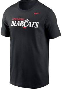 Cincinnati Bearcats Black Nike Wordmark Legend Short Sleeve T Shirt