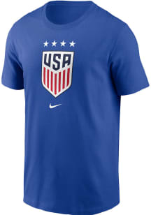 Nike USWNT Blue Primary Logo Short Sleeve T Shirt