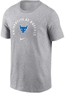 Nike Buffalo Bulls Grey Arch Mascot Short Sleeve T Shirt