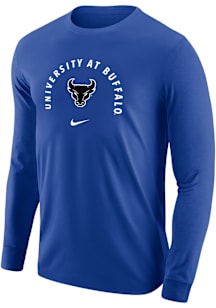 Nike Buffalo Bulls Charcoal Arch Mascot Long Sleeve T Shirt