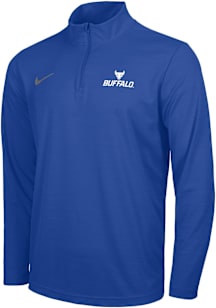 Nike Buffalo Bulls Mens Blue Intensity Long Sleeve Qtr Zip Pullover