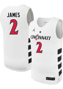 Jizzle James  Nike Cincinnati Bearcats White Replica Name And Number Jersey