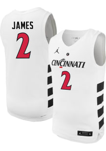Jizzle James Mens White Cincinnati Bearcats Replica Name And Number Basketball Jersey