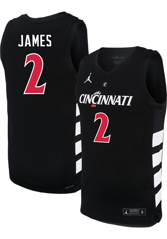 Jizzle James Nike Cincinnati Bearcats Black Replica Name And Number Jersey