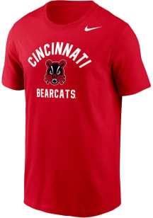 Cincinnati Bearcats Red Nike No. 1 Baseball Mascot Short Sleeve T Shirt