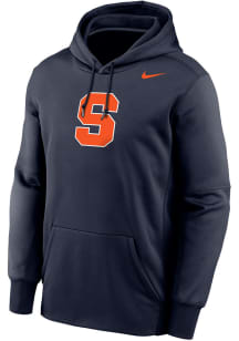 Nike Syracuse Orange Mens Navy Blue Primary Logo Therma Hood