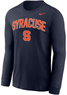 Nike Syracuse Orange Navy Blue Arch Mascot Legend Long Sleeve T-Shirt