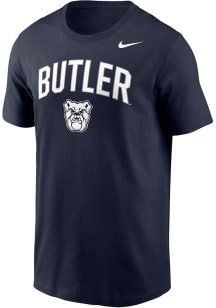 Nike Butler Bulldogs Navy Blue Arch Mascot Legend Short Sleeve T Shirt