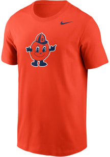 Nike Syracuse Orange Orange Primary Logo DriFit Cotton Short Sleeve T Shirt