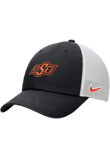 Nike Oklahoma State Cowboys Club Unstructured Meshback Adjustable Hat - Black