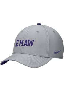 K-State Wildcats Nike DRI-FIT Rise Structured Stretch Flex Hat - Grey