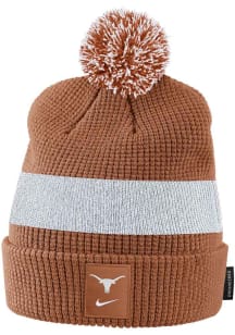 Nike Texas Longhorns Burnt Orange Youth Sideline Pom Youth Knit Hat