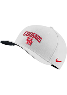 Nike Houston Cougars Mens White Swoosh Flex Flex Hat
