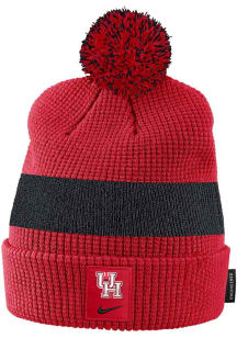 Nike Houston Cougars Red Sideline Pom Mens Knit Hat
