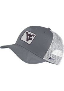 Nike West Virginia Mountaineers Trucker C99 Adjustable Hat - Grey