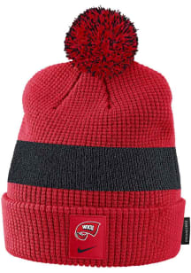 Nike Western Kentucky Hilltoppers Red Youth Sideline Pom Youth Knit Hat