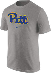 Nike Pitt Panthers Black Core Cotton Short Sleeve T Shirt