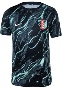 Nike KC Current Youth Navy Blue Prematch Short Sleeve T-Shirt