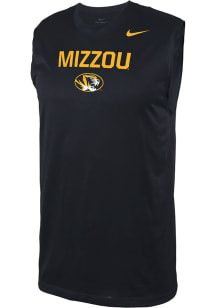 Nike Missouri Tigers Mens Black Legend Team Name Drop Short Sleeve Tank Top