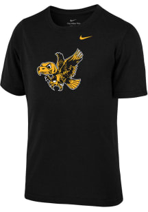 Nike Iowa Hawkeyes Youth Black Primary Logo Short Sleeve T-Shirt