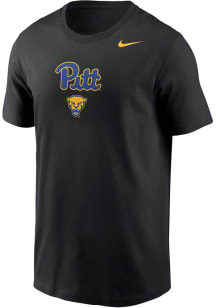 Nike Pitt Panthers Black Legend Team Name Drop Short Sleeve T Shirt