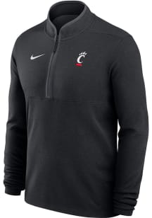 Mens Cincinnati Bearcats Black Nike Victory Primary Logo Qtr Zip Pullover