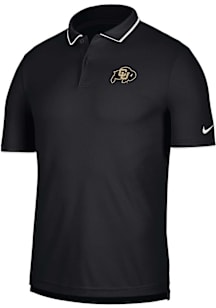 Nike Colorado Buffaloes Mens Black Collegiate Short Sleeve Polo