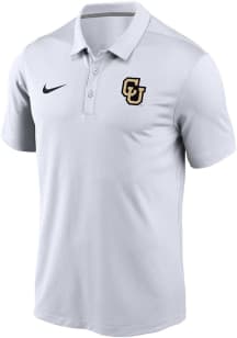 Nike Colorado Buffaloes Mens White Varsity Short Sleeve Polo