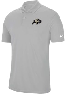 Nike Colorado Buffaloes Mens Grey Victory Short Sleeve Polo