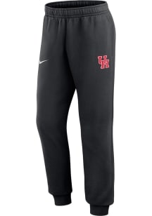 Nike Houston Cougars Mens Black Primary Team Logo Therma Fleece Pants