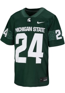 Boys Michigan State Spartans Green Nike F24 Replica Football Jersey Jersey