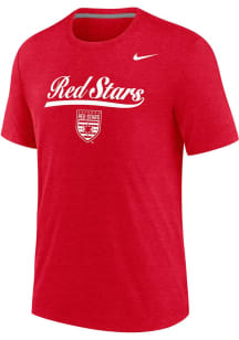 Nike Chicago Stars FC Red Script Wordmark Short Sleeve Fashion T Shirt