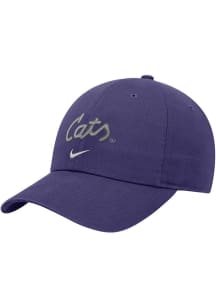 Nike K-State Wildcats Club Cap Unstructured Adjustable Hat - Purple