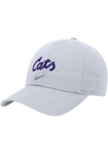Nike K-State Wildcats Club Cap Unstructured Adjustable Hat - White