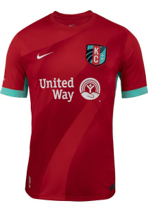 KC Current Mens Nike Replica Soccer Home Jersey - Red