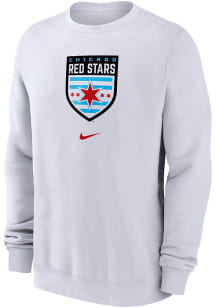 Nike Chicago Stars FC Mens White Club Fleece Long Sleeve Crew Sweatshirt
