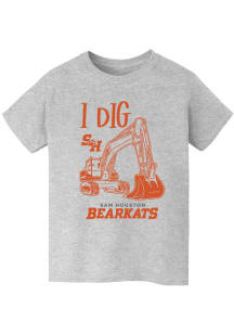 Vive La Fete Sam Houston State Bearkats Youth Grey Excavator Short Sleeve T-Shirt